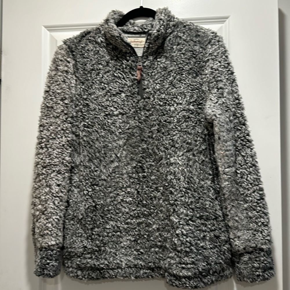 Pull over super soft fleece 3/4 zip pullover with pockets